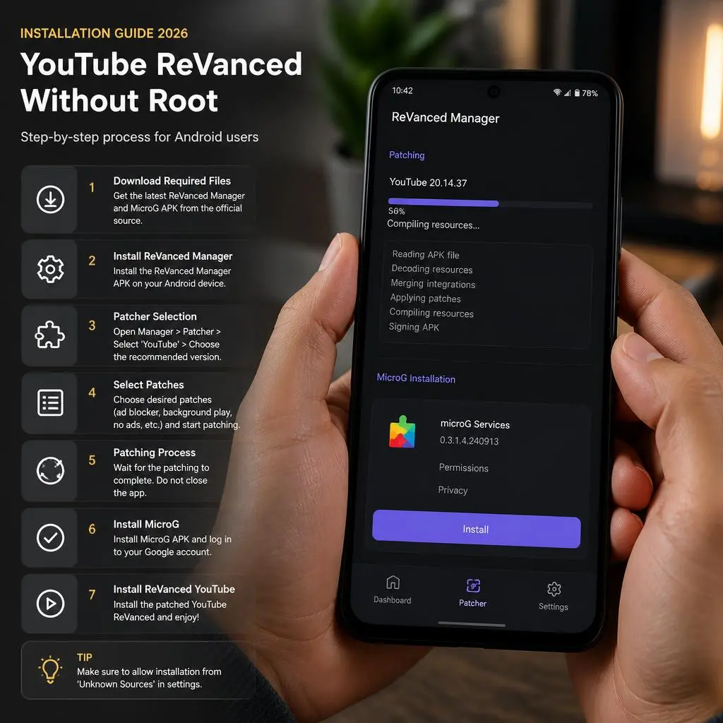 youtube revanced installation guide 2026